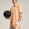 Li-Ning Футболка с круглым вырезом Wade Series Letter, удобная, универсальная, дышащая, с коротким рукавом, мужская, плавающая, оранжевая ATSU071-4