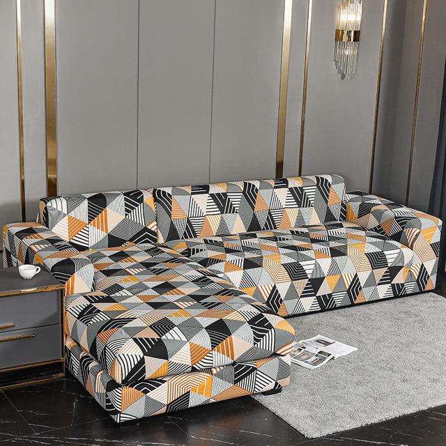 Эластичные чехлы на диван для гостиной, спандекс, шезлонг, угловой чехол для кресла, подушка, мебель для дивана