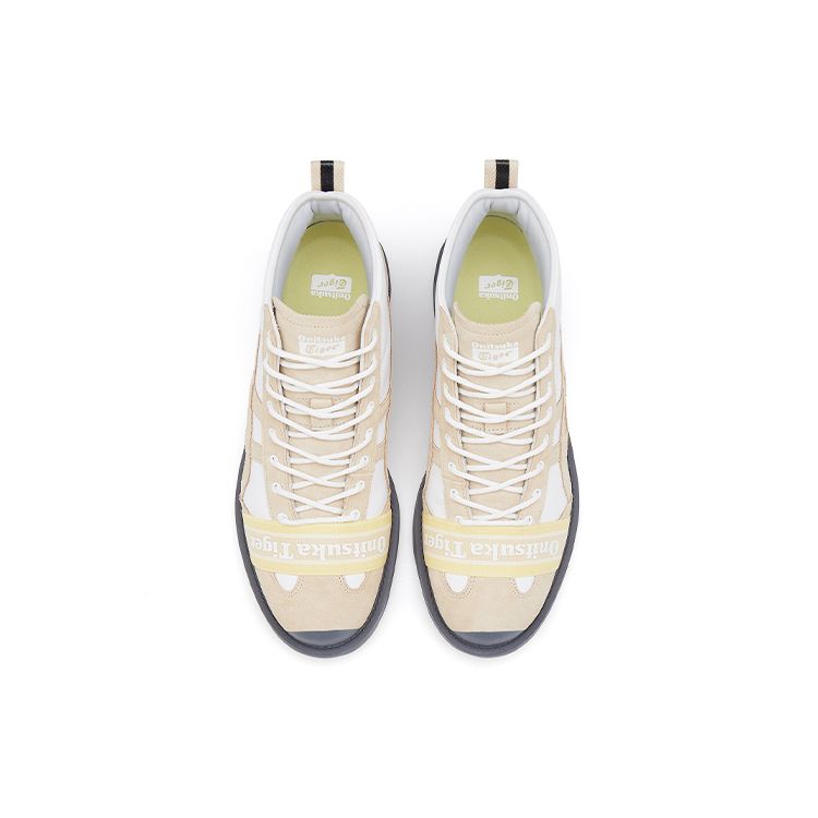 ONITSUKA TIGER Rinkan Boot Color-Block Durable High-Top Running Shoes Unisex Sneaker Beige 1183B843-100