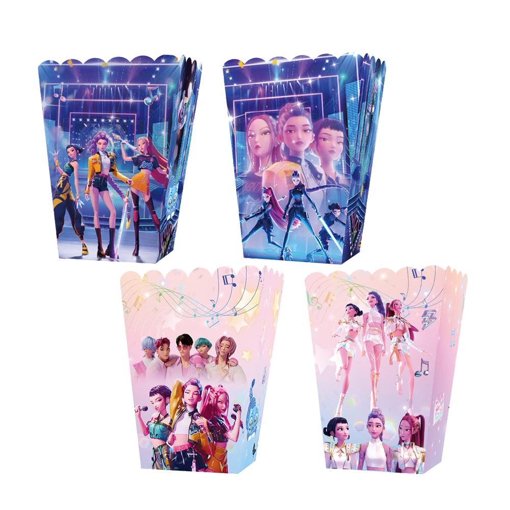 Охотники на демонов Праздничные принадлежности Конфетная коробка Вечеринка для будущей мамы Корейский K-pop Аниме Украшение для дня рождения Дети День рождения Бумажные подарочные коробки