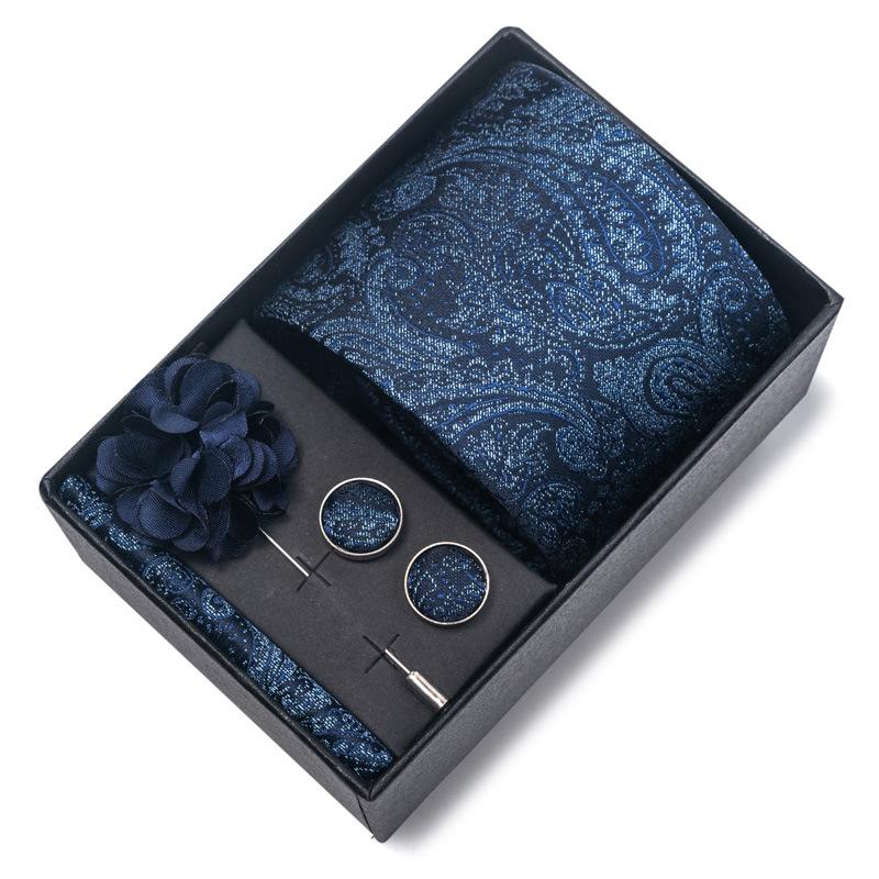 Свадебный галстук для жениха, праздничный бордовый галстук, мужской костюм, запонки, корсаж, аксессуары, комплект