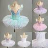 Sweet Children's Dance Fluffy Skirt Performance Costume Ballet Dance Practice Gauze Dance