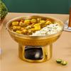 Быстрый нагрев Тайский хот-пот 20/22 см Двуухий хот-пот Современный хот-пот из нержавеющей стали Уличный