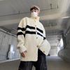 Модный бренд High Street, мужской свитер из двух предметов одежды с воротником-стойкой и лацканами на осень и зиму, новый универсальный свободный мягкий трикотажный кардиган