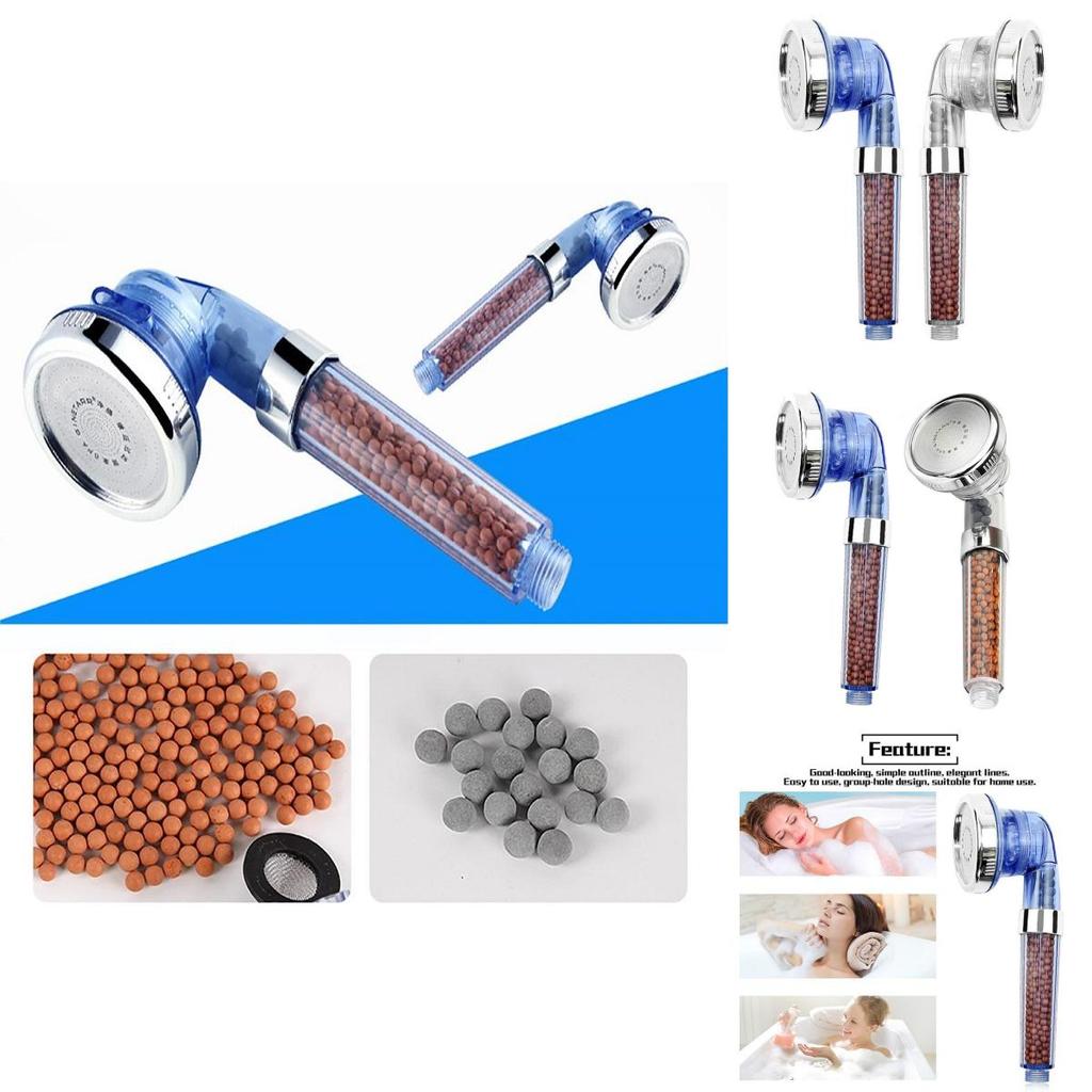 Adjustable Shower 3mode Head High Pressure Saving Water Filter Spa Nozzle Bath
