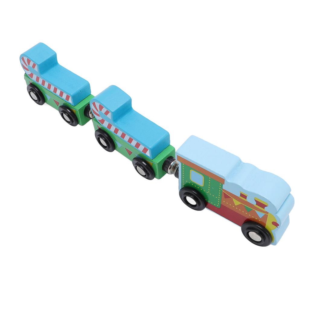 3 шт. Деревянный набор поездов, парк развлечений, поезд, многофункциональная сцена, комбинация для детей