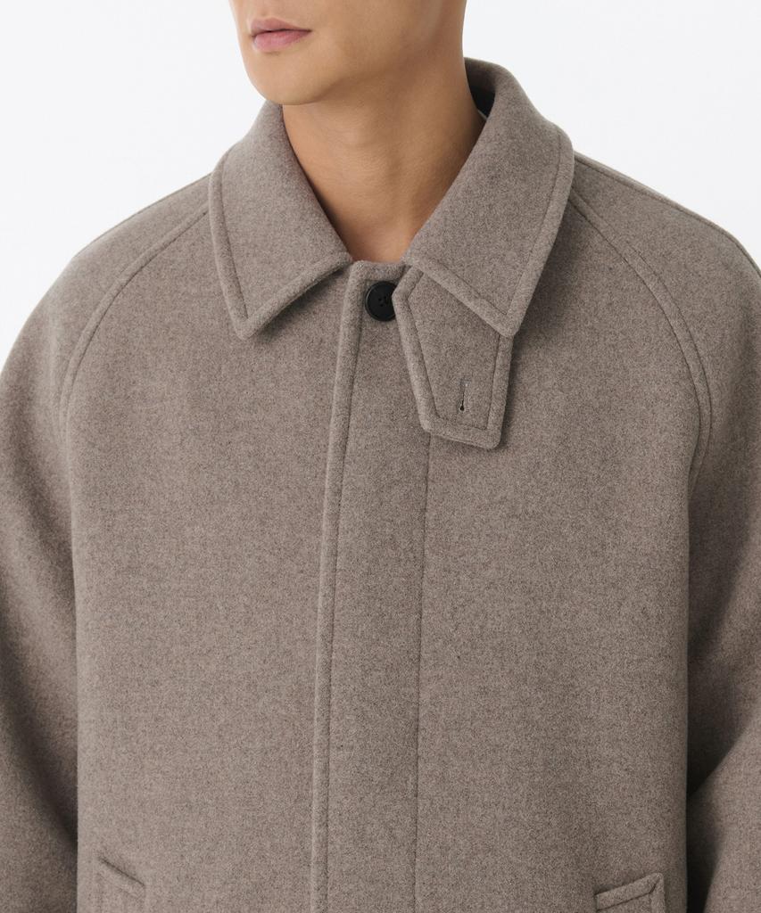 Musinsa Standard Cashmere Blend Oversized Balmacaan Coat [Mocha]