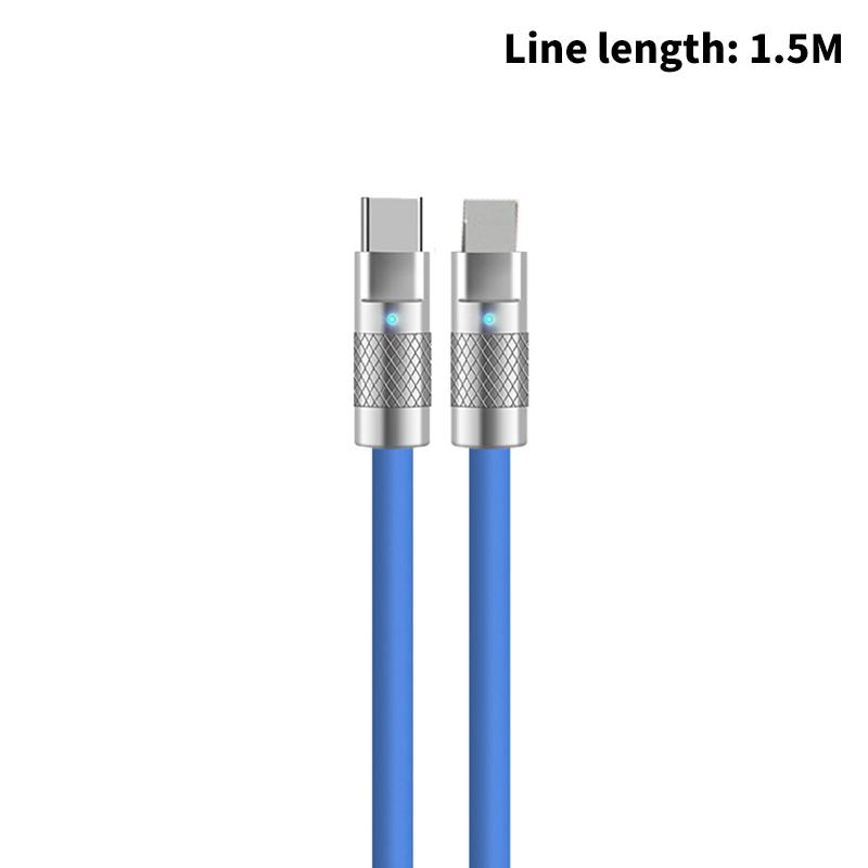 Usb C Auto Cable 120W Type C Charger Usb Charging Cable Fast Charge Fast Charging Type C Charger Cable For Mobile Phone Car