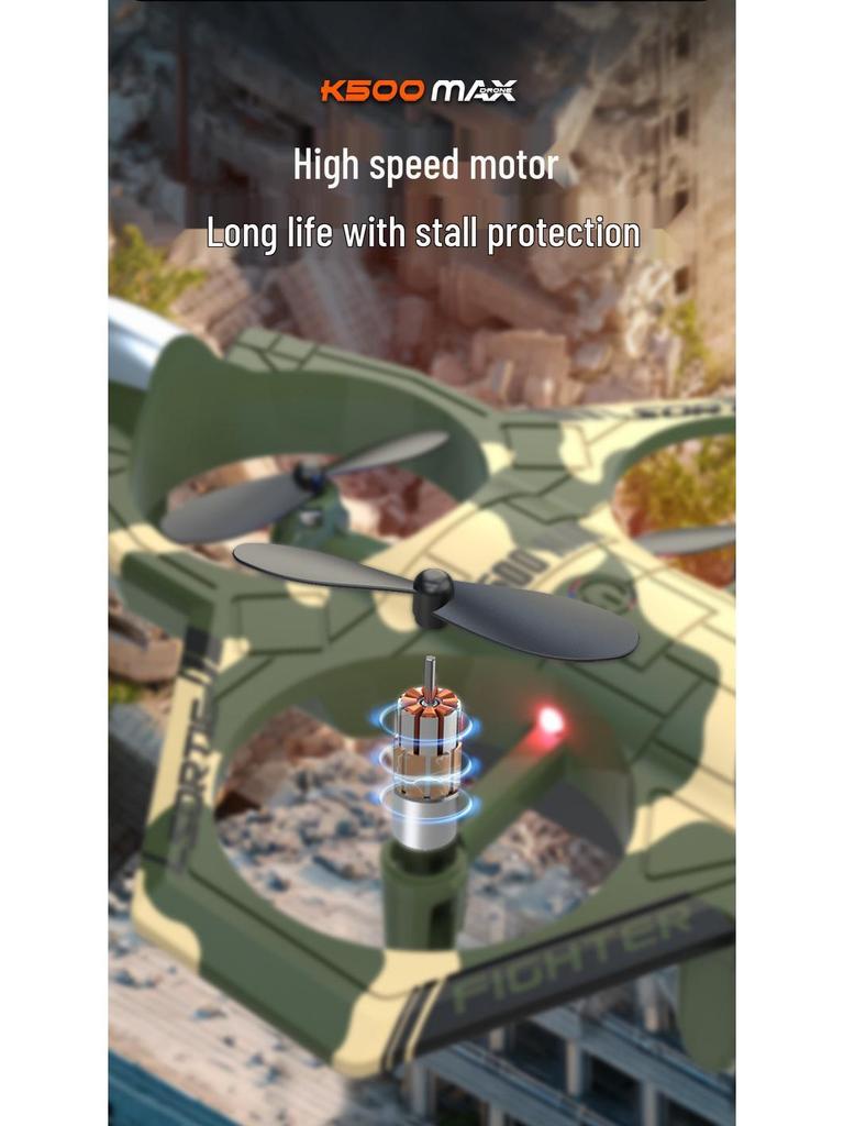 K500MAX Fighter Quadcopter: Stunt Roll & Hover Drone