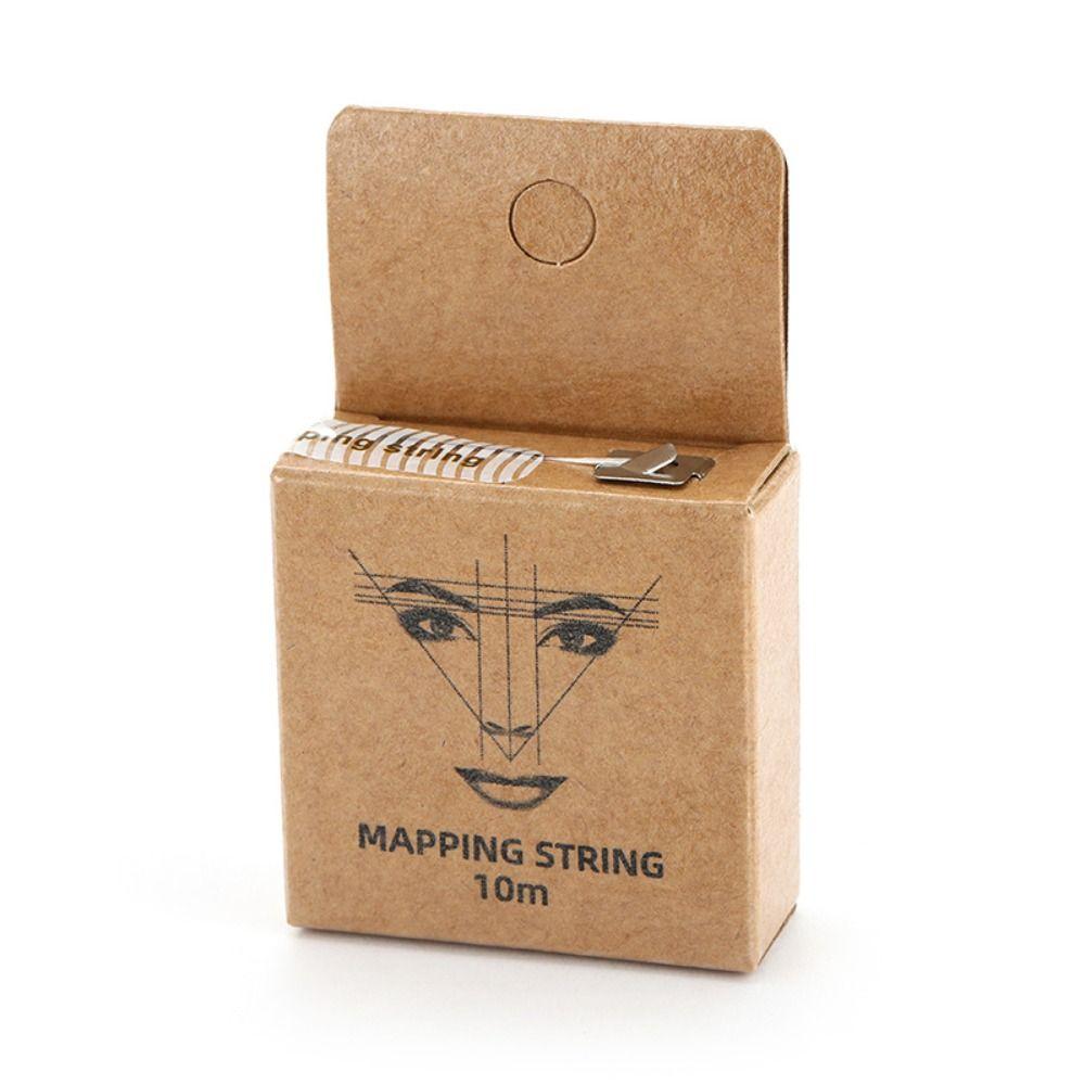 10 м маркер для бровей, нить с предварительно нанесенными чернилами, инструмент для рисования бровей, нить для татуировки бровей, бровей