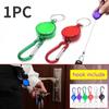 1PC Anti Thief Keychain Mulitifunctional Retractable Multicolor Badge Reel Keychain Ski Pass