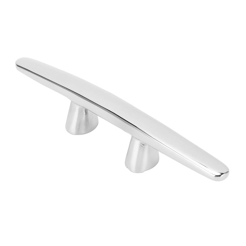8in Boat Tie Down Cleat 316 Stainless Steel High Polished Dock Cleat 6mm Threaded for Yacht Ship Speed Boat