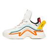 Keith Harry X Повседневные цветные амортизирующие износостойкие высокие кроссовки для папы женские кроссовки белые зеленые оранжевые 922038899-1