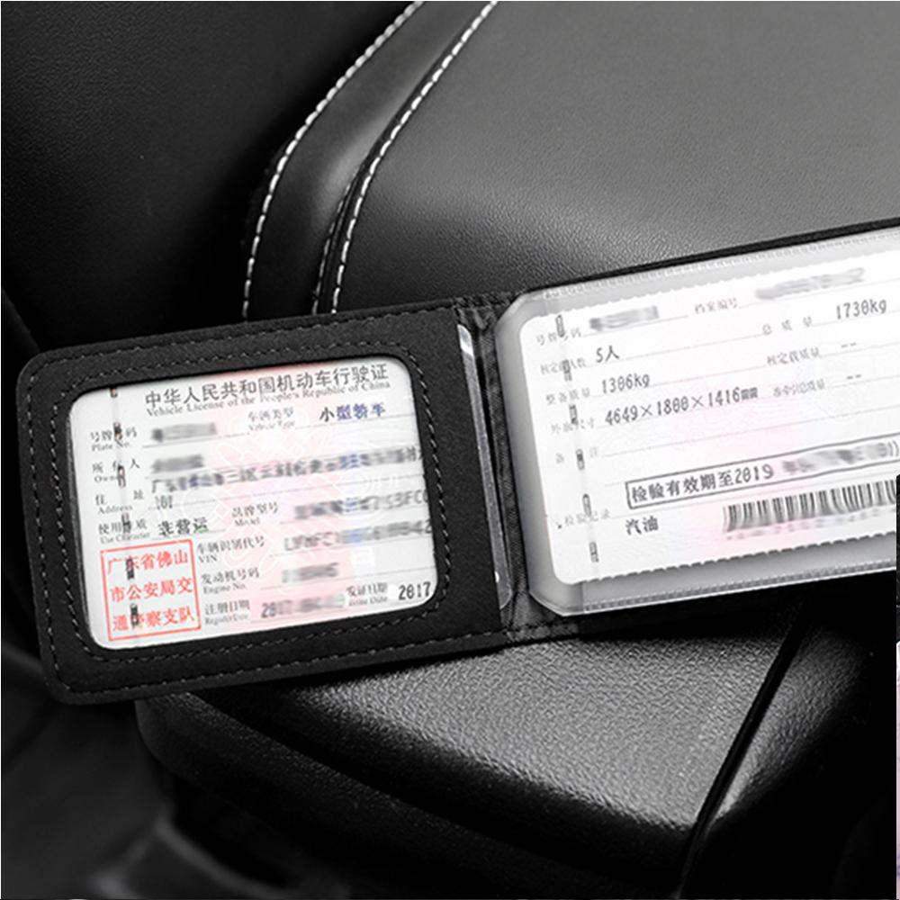 vhnws1 Car Ultra-Thin Driver License Cover Card Business ID Pass Holder For Skoda Octavia A5 A2 VRS Kodiaq Rapid Fabia VII Superb