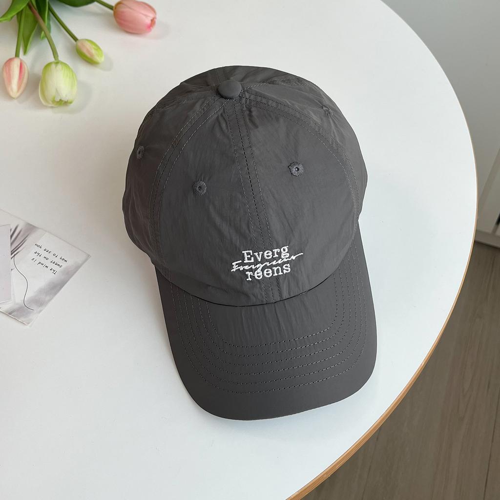 Spring and summer new quick-drying baseball cap children's simple letter embroidery cap breathable light sun hat men