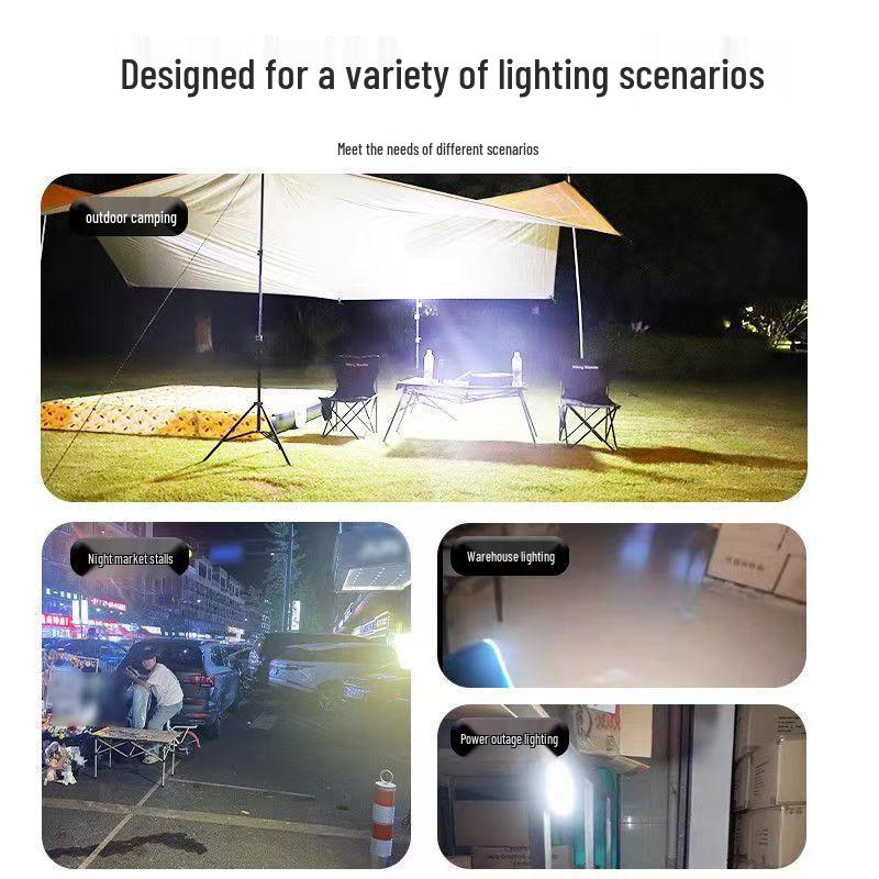 Перезаряжаемый светодиодный аварийный и заполняющий свет для улицы, кемпинга и ночных рынков