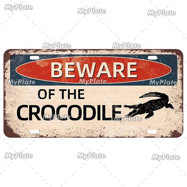 [MyPlate] Ретро Остерегайтесь животных, номерной знак, предупреждающий жестяной знак, металлический знак, табличка, украшение для дома, магазин, бар, паб, плакат, металлическая стена