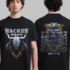 Фестиваль Wacken Open Air 2025 С 30 июля по 2 августа Драконы Двусторонняя футболка Унисекс футболка