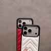 Fashion Arrow Texture Down Jacket Silicone Case For iPhone 17 Air 16 15 Plus 14 13 12 Pro Max 17ProMax Winter Soft Puffer Cover