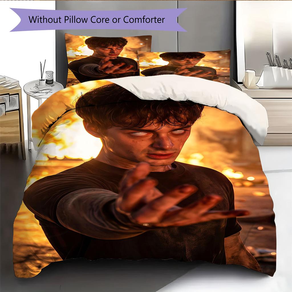 Noah Schnapp Pattern Bedding Home Decoration Birthday Gift ( 1 duvet cover + 2 pillowcase, without core),fan merchandise.