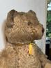 [USED] Vintage teddy bear, 52cm, cries from belly, moves limbs, yellow ribbon intact