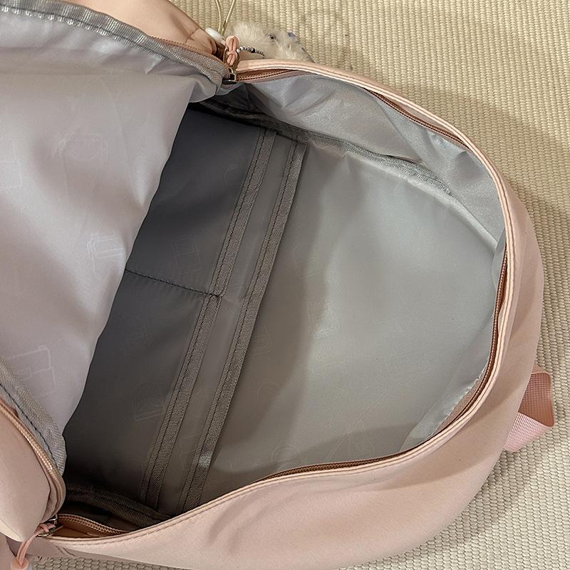 School Bag Niche Design Backpack Girls High Value Light Color School Bag Elementary School Students Versatile Large Capacity Backpack