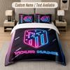 Atletico Madrid Design Bedding Set Custom Text 1 Duvet Cover & 2 Pillow Cases