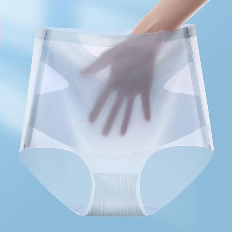 Ультратонкие трусики с высокой талией, трусики с контролем живота, утягивающие трусы, сексуальное прозрачное нижнее белье, женское интимное белье