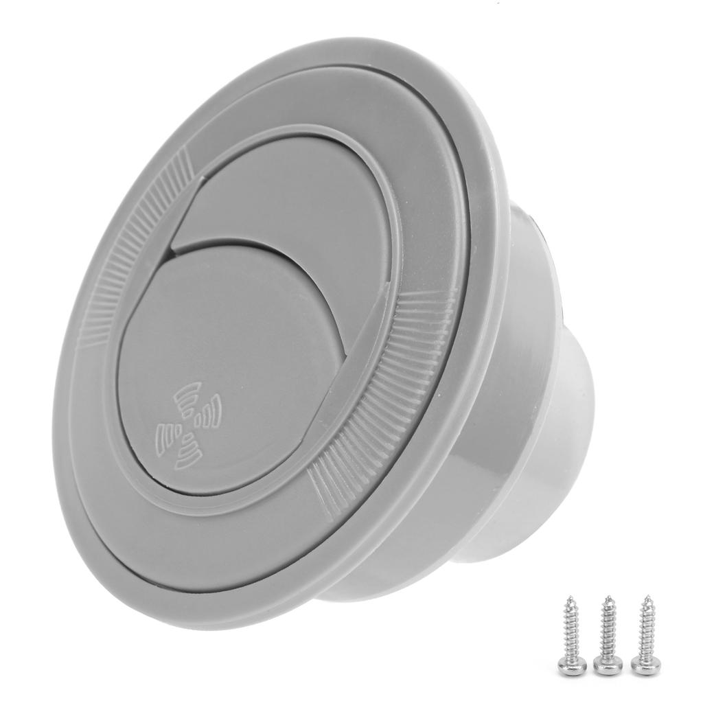Air Conditioning Outlet 100 76 47mm Gray Round ABS Universal for RV Boat Bus Car