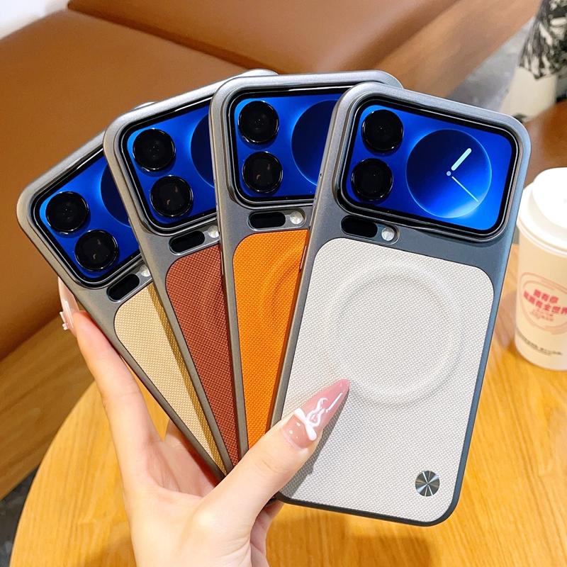 For XiaoMi Mi 17 Pro Max Phone Case Magnetic Wireless Charger PC Hard Shell Protective Leather Back Cover