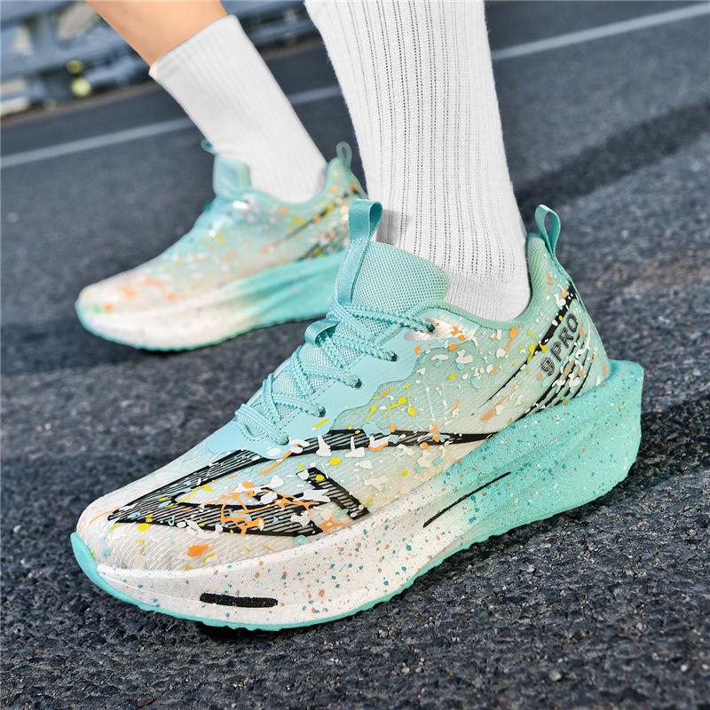 Chitu pro double net new carbon plate real explosive running shoes graffiti style high quality sports trendy shoes