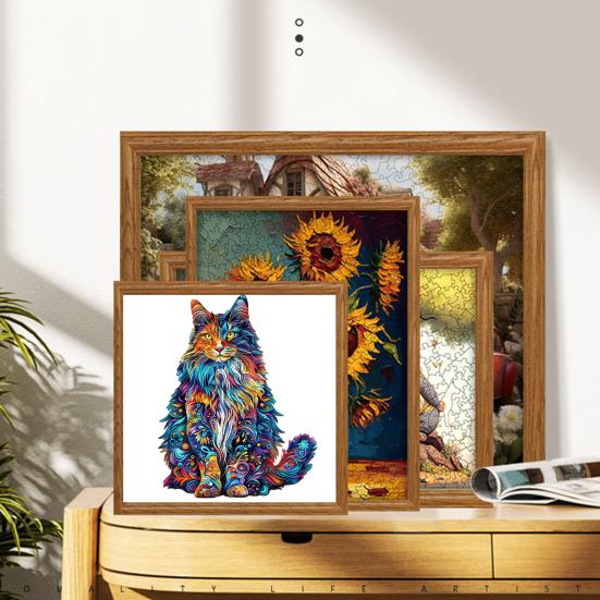 Деревянный пазл 3D в форме животного Деревянные пазлы Точно вырезанные детали Уникальная форма Яркие цвета Взаимодействие родителей и детей Головоломка для взрослых Игрушка-головоломка