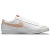 Nike Blazer Low 77 Белые Бледно-Коралловые Женские Кроссовки Черный Ротанг DC4769-106
