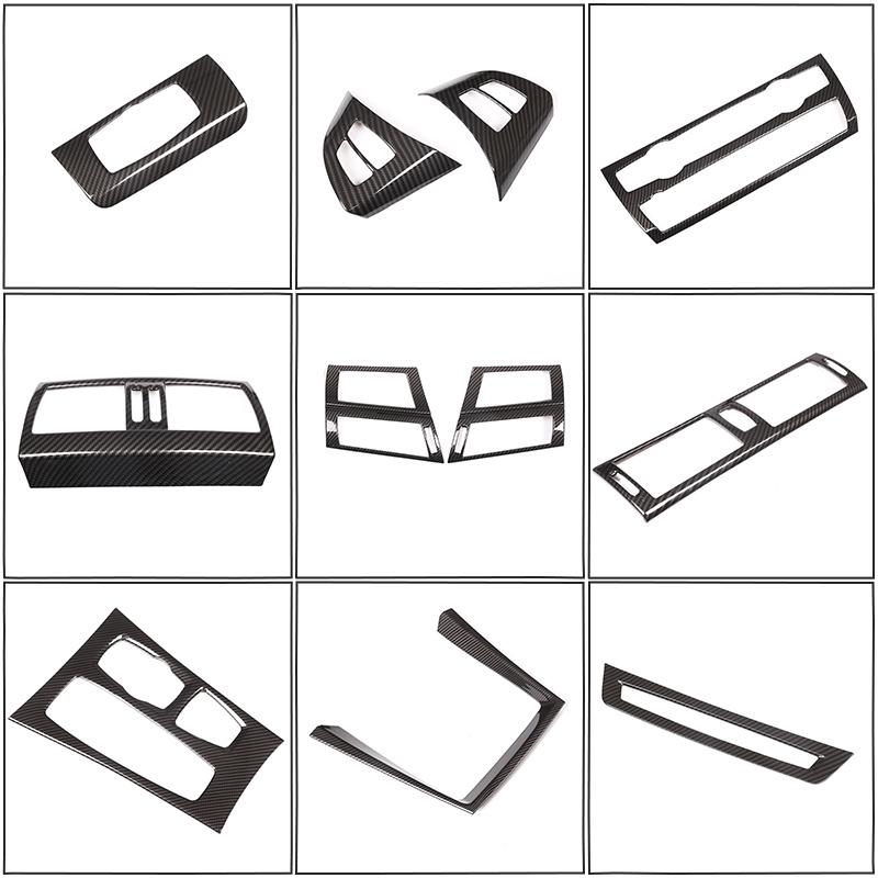 Автоаксессуары в стиле карбона для BMW X5 X6 E70 E71 2008-2013 ABS Декоративная полоса, рамка, накладка, наклейка на интерьер автомобиля