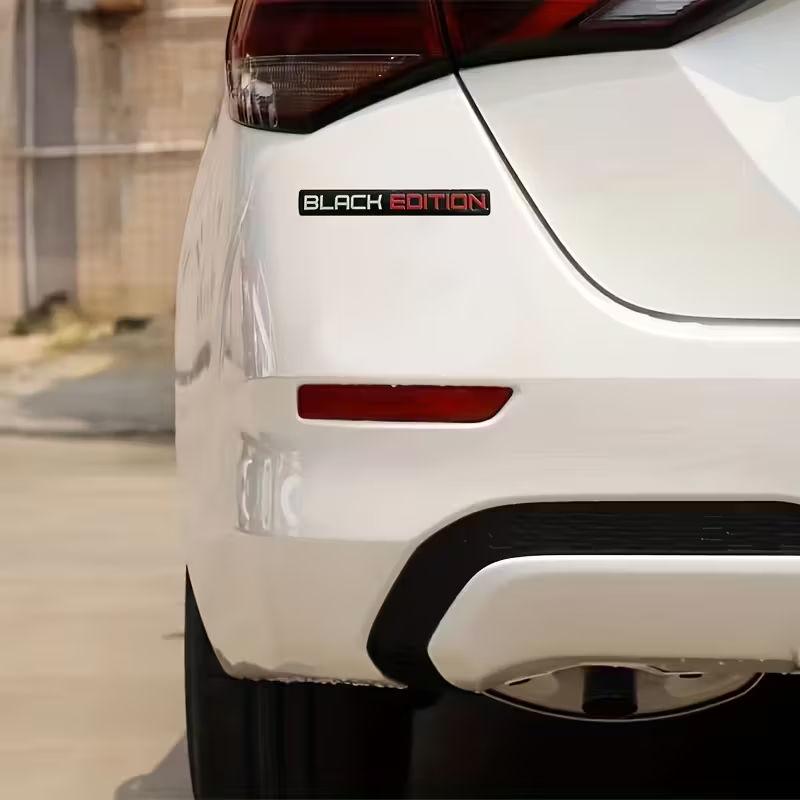 2 шт. Черная версия 3D Значок на кузов автомобиля Наклейка Limited Edition Эмблема на багажник Наклейка Аксессуар для Автомобиля Мотоцикла Велосипеда