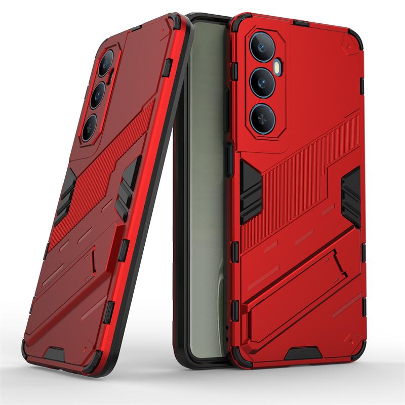 Для Realme C65 4G чехол роскошный автомобильный магнитный держатель чехол для телефона для RealmeC65 c 65 2024 4G бронированный противоударный подставка задняя крышка