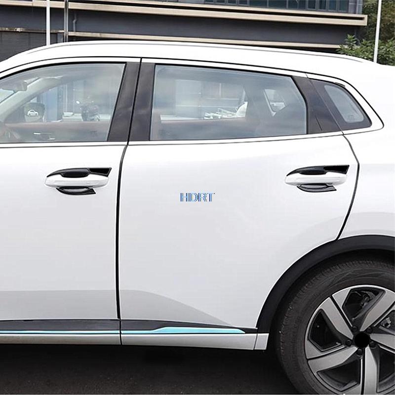 Для Changan CS55 Plus + Стиль Автомобиля Накладка на Ручку Боковой Двери Рамка Чаши Дверной Проем Защитная Декоративная Наклейка на Внешнюю Сторону