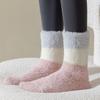 Winter Coral Fleece Socks Sleeping Mid Tube Socks Women Floor Plush Socks  For Female Men