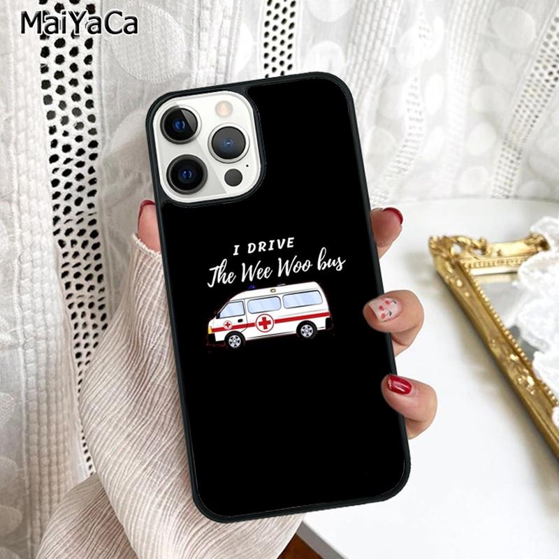 Чехол для телефона Paramedic Ambulance Wee Woo Для iPhone 17 Air 16 16e 15 plus 11 12 13 14 pro max корпус coque