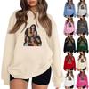 Women's Fashionable And Casual Long Sleeve Round Neck Printed Sweatshirt