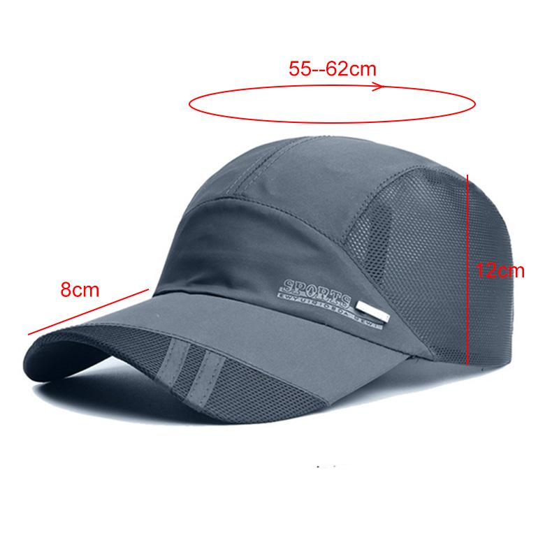 Fashion Summer Outdoor Baseball Hat for Men Women Running Visor Cap New Fishing Cool Quick Dry Mesh Cap