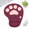 Милая кошачья лапка, подставка для запястья, коврик для мыши, силиконовый, нескользящий, игровой коврик для мыши, удобный, кавайный, поддержка для рук, коврик для мыши