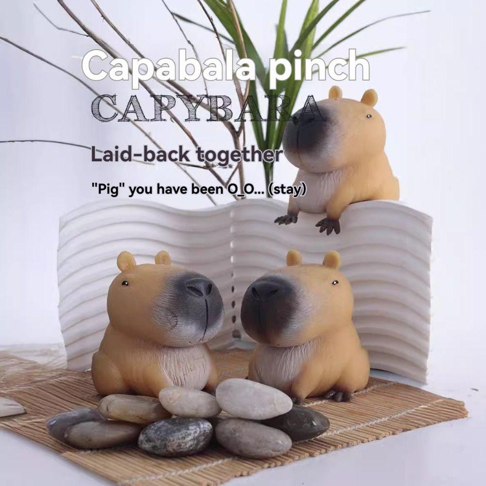 Stress-relieving Capybara Pinch Toy Decompression Fidget Toys Funny Gift Cute Squeeze Toy Children