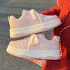 High-value Pink Bread Shoes for Women with Wide-leg Pants Board Shoes Trendy Spring New Versatile Platform Sports and Leisure