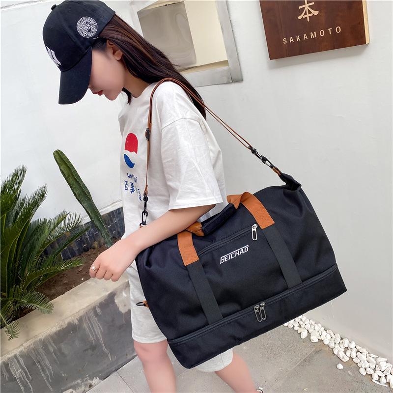 Дорожная сумка для фитнеса: Отделение для влажного/сухого, Большая вместимость с отделением для обуви, Идеально подходит для йоги и коротких поездок