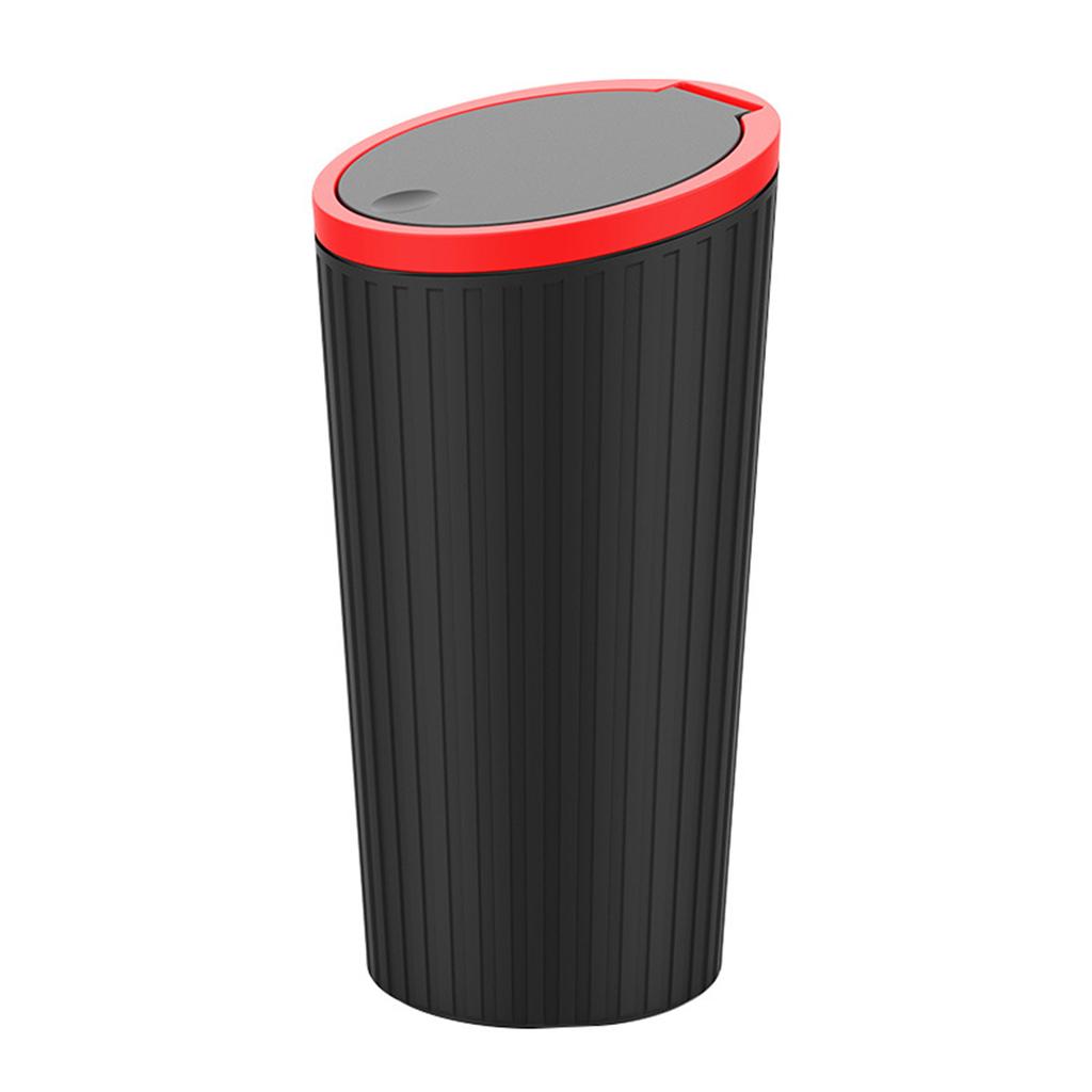 Автомобильный мусорный бак с крышкой, автомобильный мусорный бак из пластика, герметичный мусорный бак для автомобиля, небольшой мусорный бак для автомобильных офисов