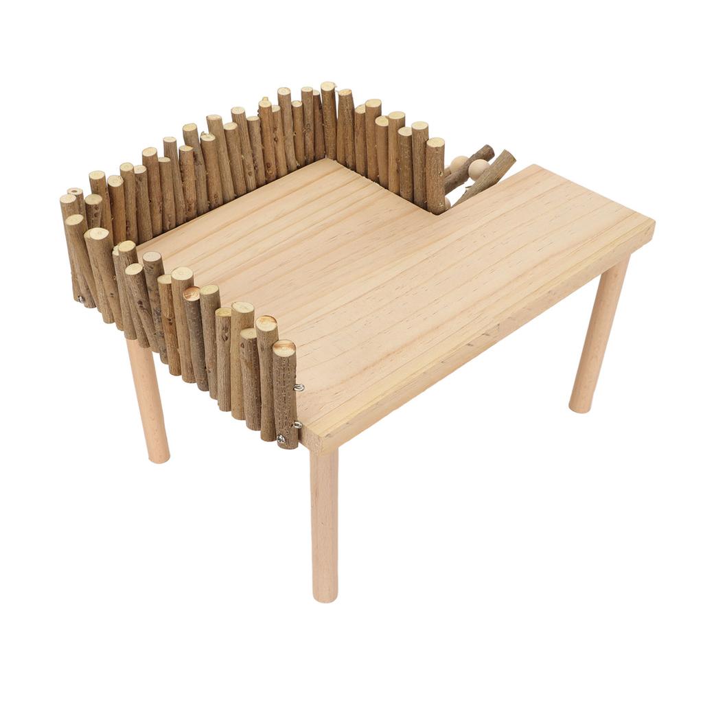 Hamster Climb Platform Decorative Wooden Small Pet Activity Playground with Ladder for Golden Bear