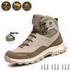 High Top Safety Shoes Men Steel Toe Sneaker Anti-smash Work Boots All-Season Casual Hiking Footwear for Exploitation Site