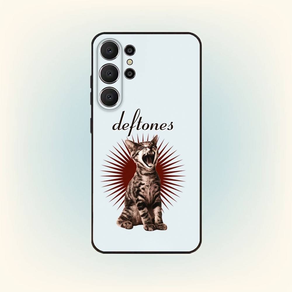 Чехол для телефона Deftones R-Rock B-Band для Samsung S26, S25, 24, 23, 22, 30, 21, 10, 9, Ultra, Plus, Lite, Черный Мягкий Чехол