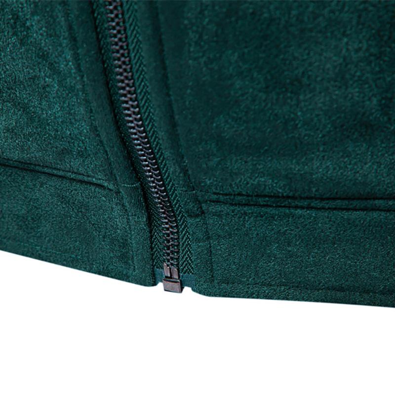 Callaway Вышитая осенне-зимняя новая модная однотонная универсальная мужская куртка из замши для спецодежды